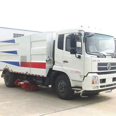 210hp 12cbm yol süpürge kamyonu, küçük sokak temizleme kamyonu Euro 2 4x2