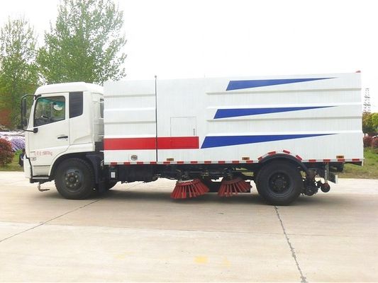 210hp 12cbm yol süpürge kamyonu, küçük sokak temizleme kamyonu Euro 2 4x2