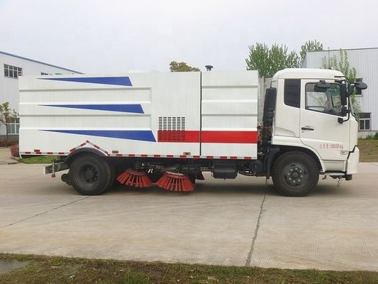 210hp 12cbm yol süpürge kamyonu, küçük sokak temizleme kamyonu Euro 2 4x2