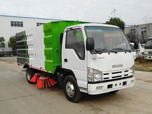 ISUZU Özel Amaçlı Kamyonlar 3cbm Yol Temizleme Kamyonu Mini Sokak Temizleme Makinesi