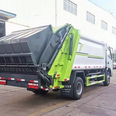 Dongfeng 8m3 çöp sıkıştırıcı kamyon çöp kutusu toplama çöp kamyonu