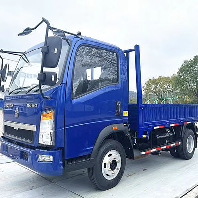 Küçük Sinotruk Howo Çöp Kamyonu 3-4 tonluk Kamyon Kargo Kamyonu Euro 3 Tek koltuklı sıralar