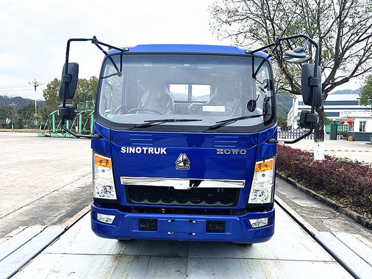 Küçük Sinotruk Howo Çöp Kamyonu 3-4 tonluk Kamyon Kargo Kamyonu Euro 3 Tek koltuklı sıralar