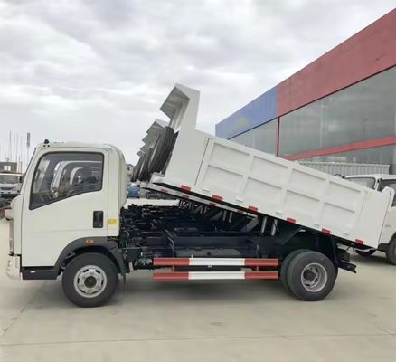 Küçük Sinotruk Howo Çöp Kamyonu 3-4 tonluk Kamyon Kargo Kamyonu Euro 3 Tek koltuklı sıralar