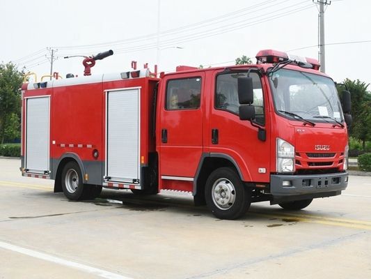 ISUZU 4X2 700P İtfaiye Kamyonu Küçük Yangın Kurtarma Kamyonu 4cbm 5cbm