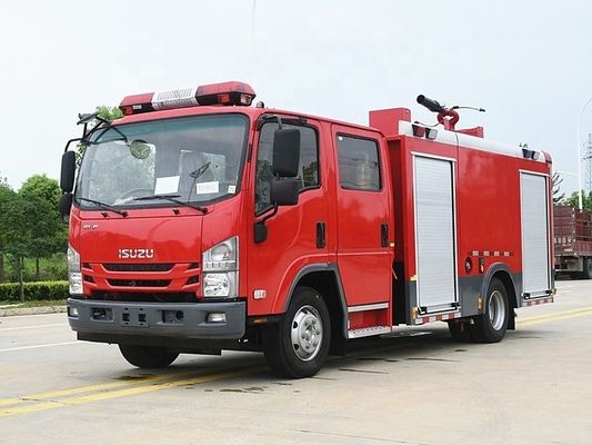ISUZU 4X2 700P İtfaiye Kamyonu Küçük Yangın Kurtarma Kamyonu 4cbm 5cbm