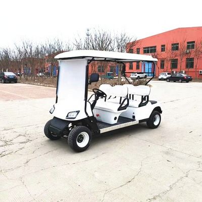 Elektrikli 4 Koltuklu Golf Kulübü Arabaları Golf Arabaları 30km/h Pille Yürütülen Sokak Yasal