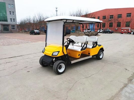 Elektrikli 4 Koltuklu Golf Kulübü Arabaları Golf Arabaları 30km/h Pille Yürütülen Sokak Yasal