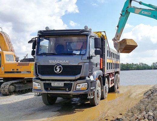 Shacman Dongfeng Sinotruck 6X4 Ağır Görevli Tipper Truck 8X4 Euro 3 12 Lastikler