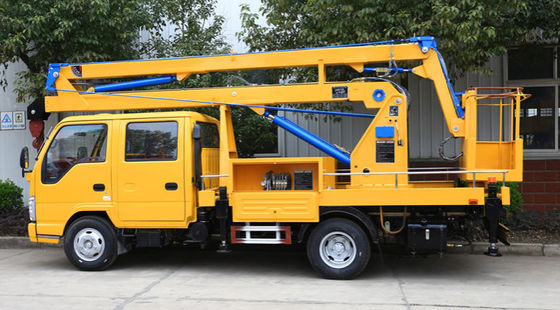 ISUZU Sinotruk Şasi Hava Çalışma Kamyonu 12 Katlanabilir Boom Hava Çalışma Aracı Fabrika Fiyatıyla
