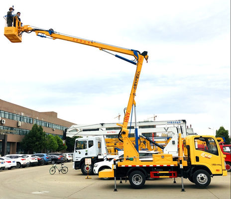 ISUZU Sinotruk Şasi Hava Çalışma Kamyonu 12 Katlanabilir Boom Hava Çalışma Aracı Fabrika Fiyatıyla